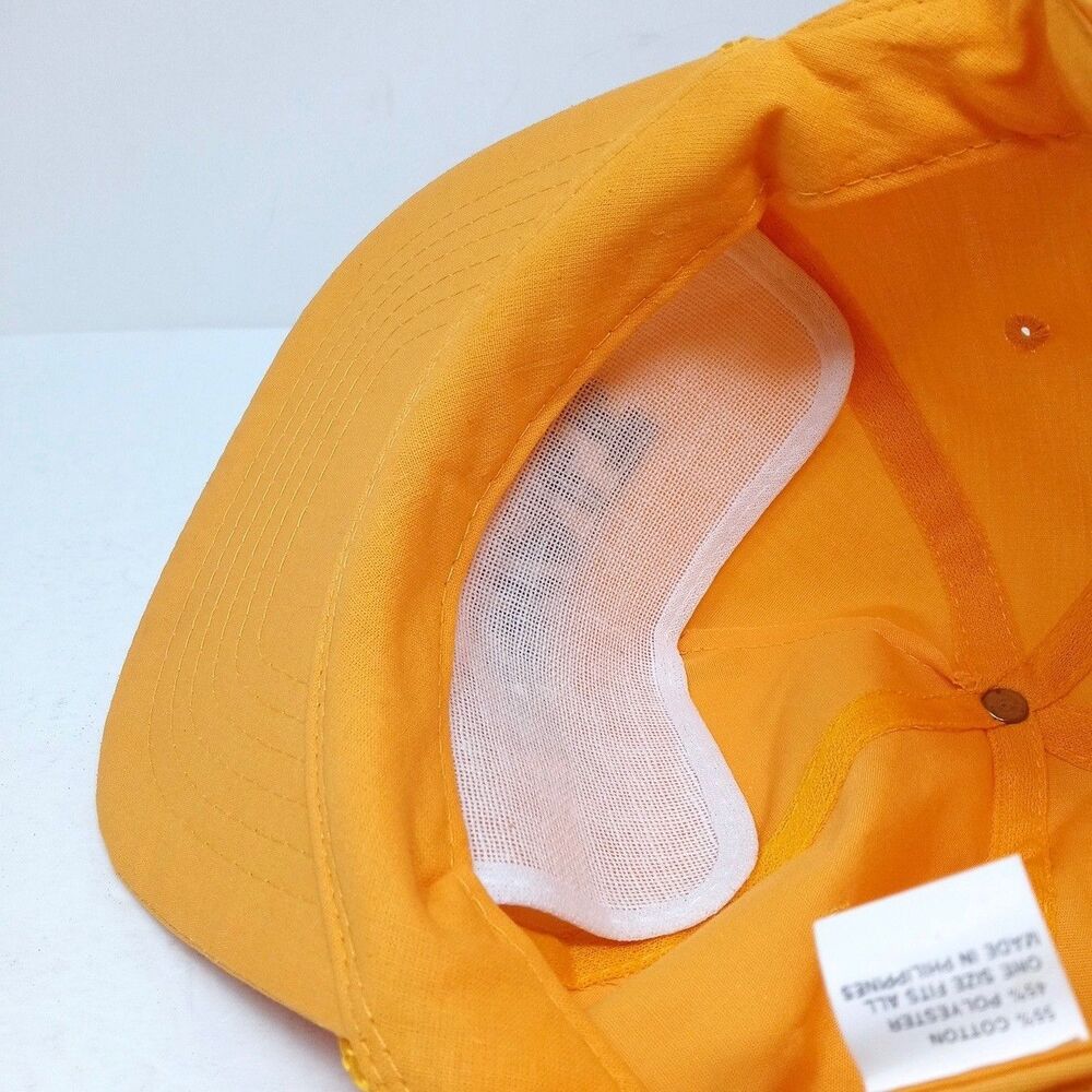 Vintage Dewalt Tools Adjustable Hat Cap Racing Yellow Rope - Picture 8 of 9